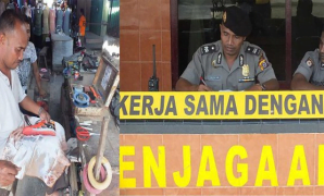 Aiptu Ruslan polisi jujur dengan pekerjaan sampingan sebagai tukang sol sepatu